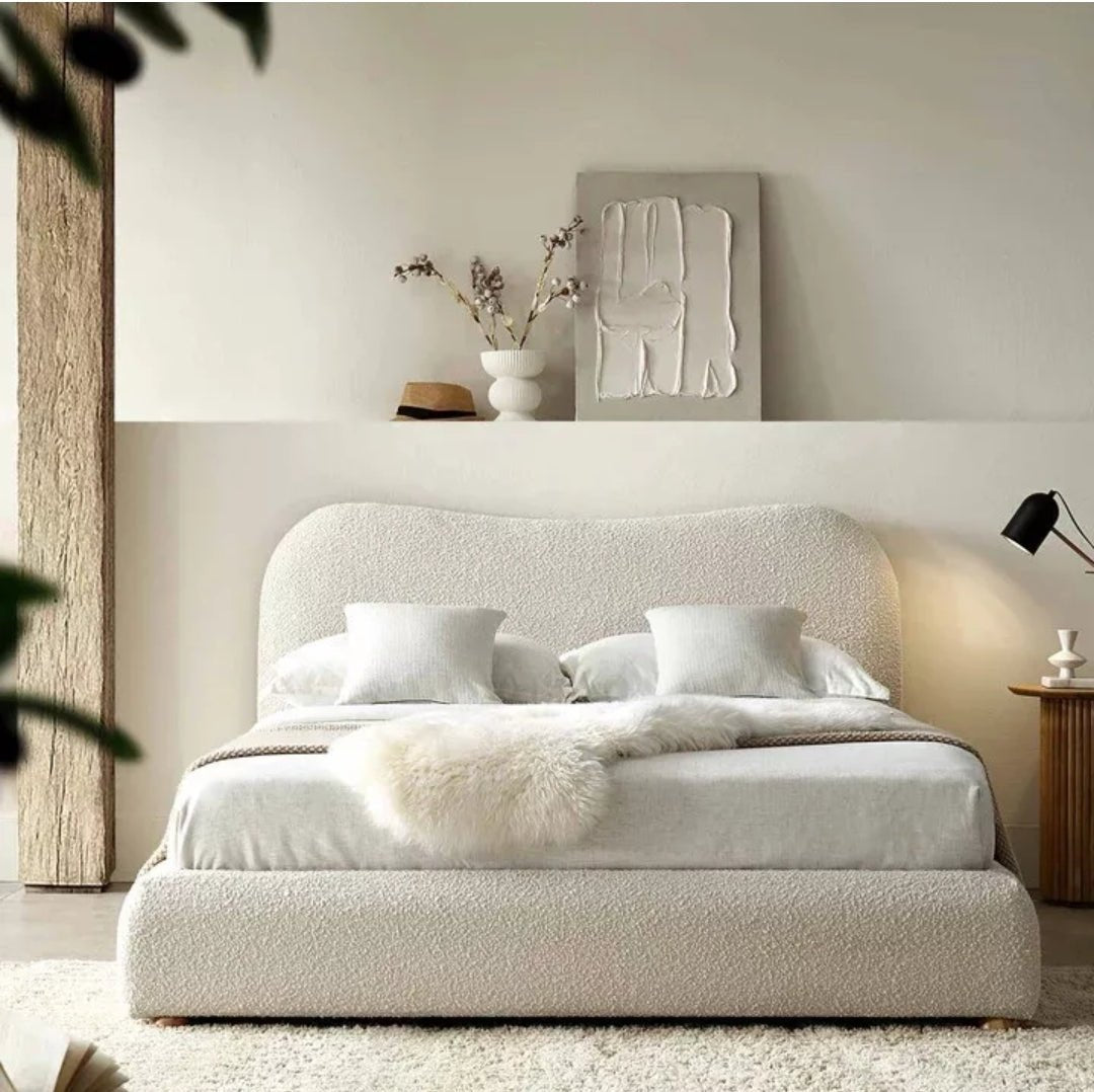 Ameri Boucle Bed Teddy Fabric Bed frame – Sam Beds