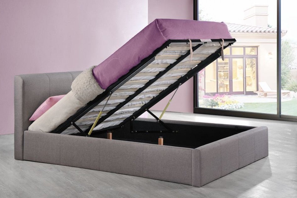 Gia ottoman gas lift deals fabric storage bed